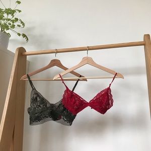 Lace bralettes
